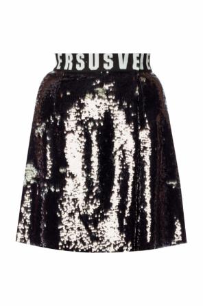 Sequinned skirt with logo, zdjęcie 1 Sequinned skirt with logo od Versace Versus